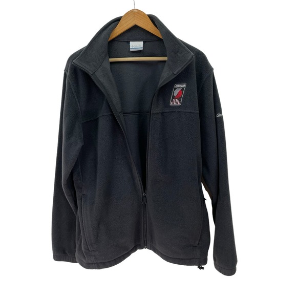 Portland Trailblazer Black Fleece Jacket Mens Large - Picture 2 of 6